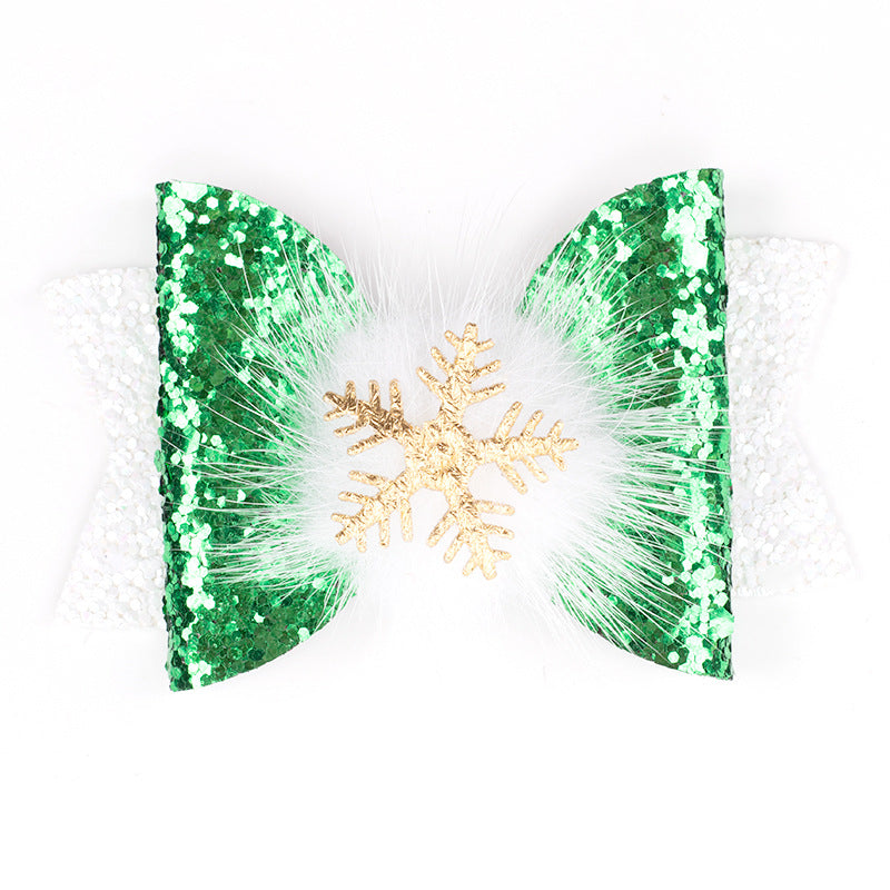 Wholesale 3pcs/pack Christmas Series Bow Hairpin
